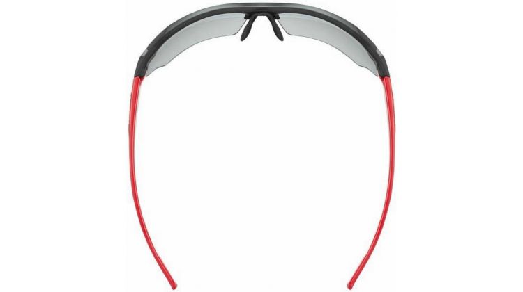 Uvex Sportstyle 802 V Sportbrille black red white/smoke