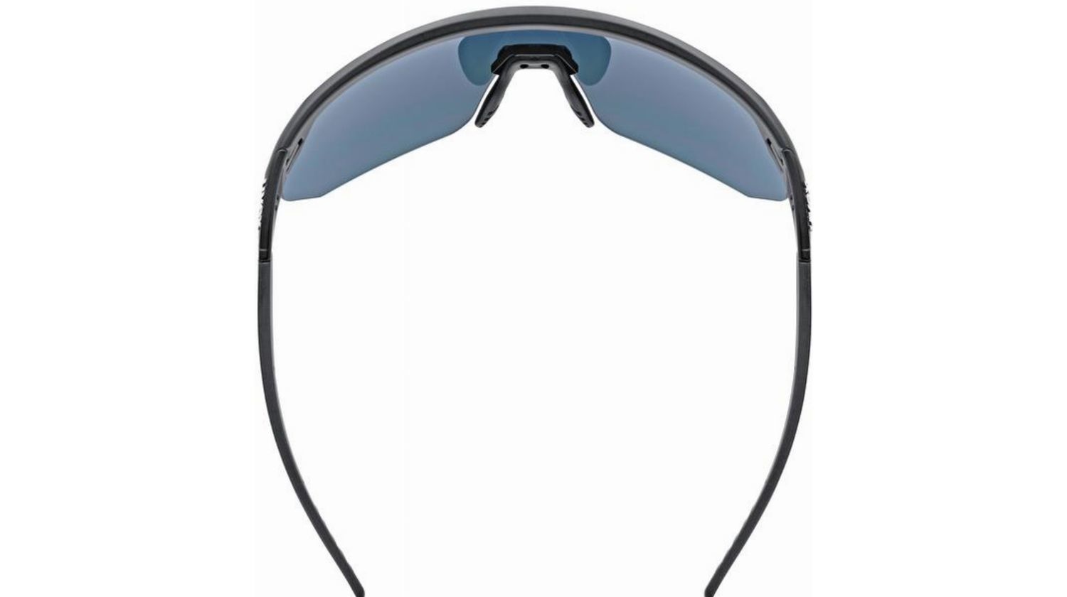 Uvex Pace One Sportbrille black matt/mirror blue