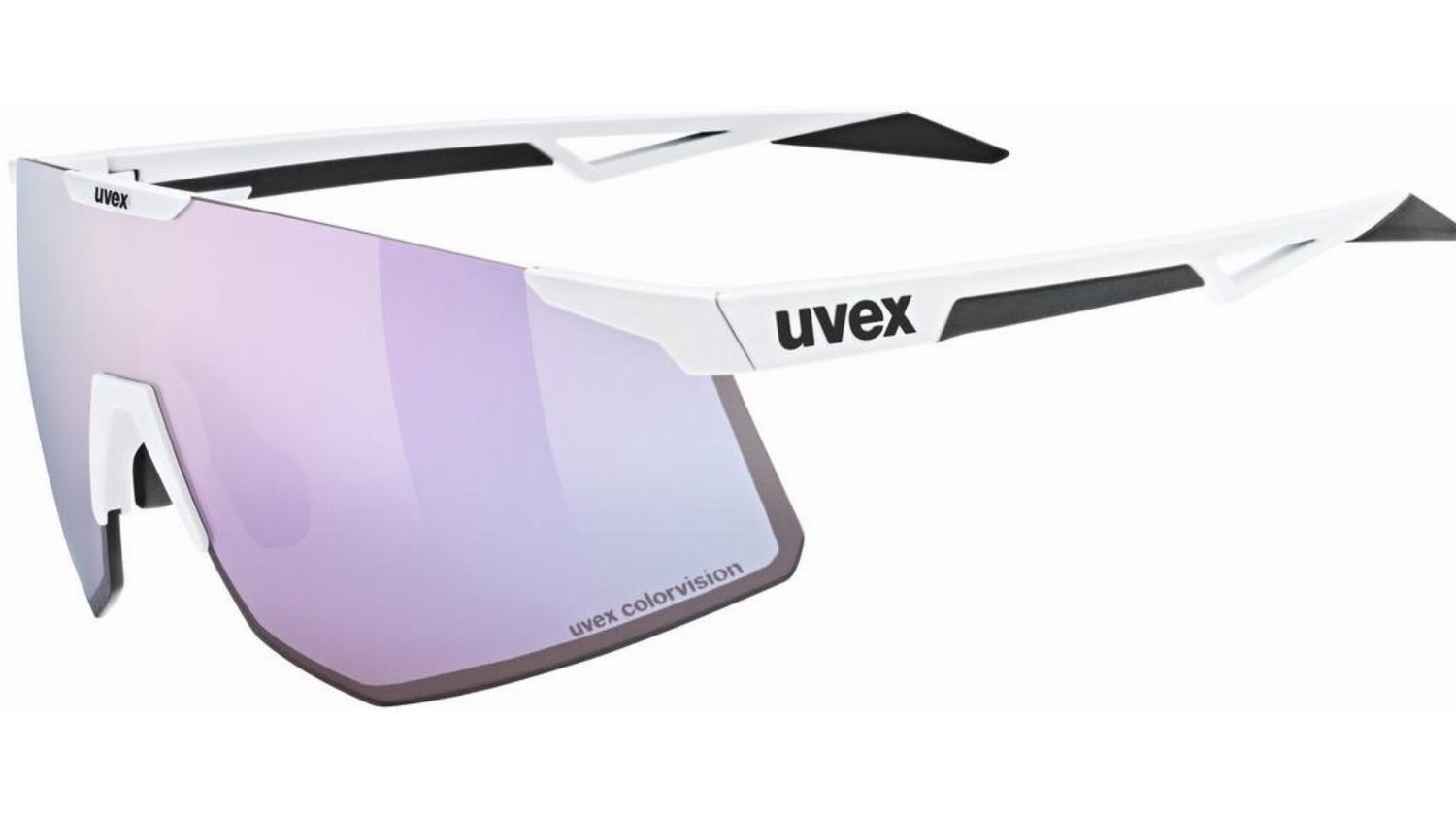 Uvex Pace Perform S CV Sportbrille white matt/pushy pink