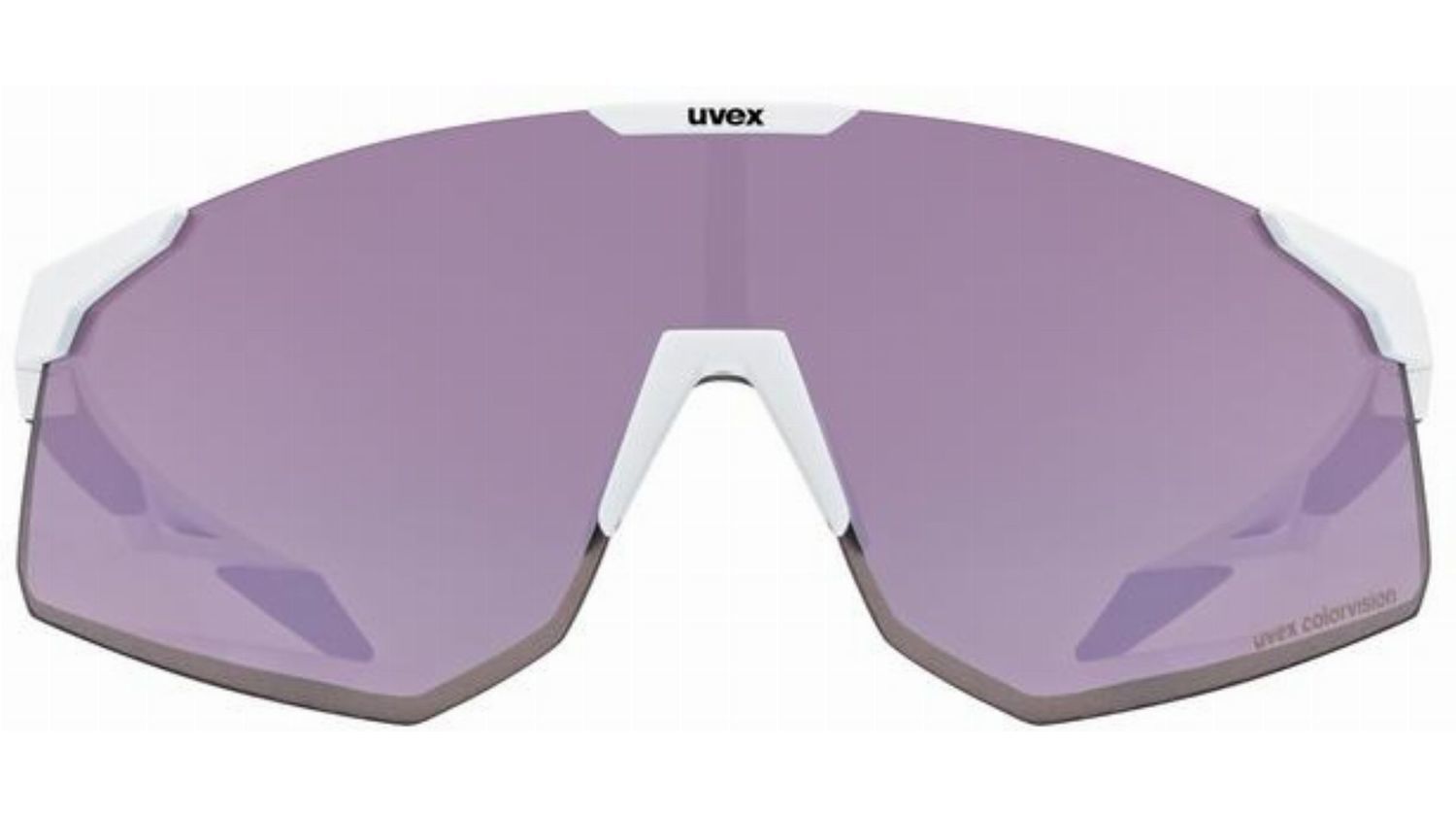 Uvex Pace Perform S CV Sportbrille white matt/pushy pink