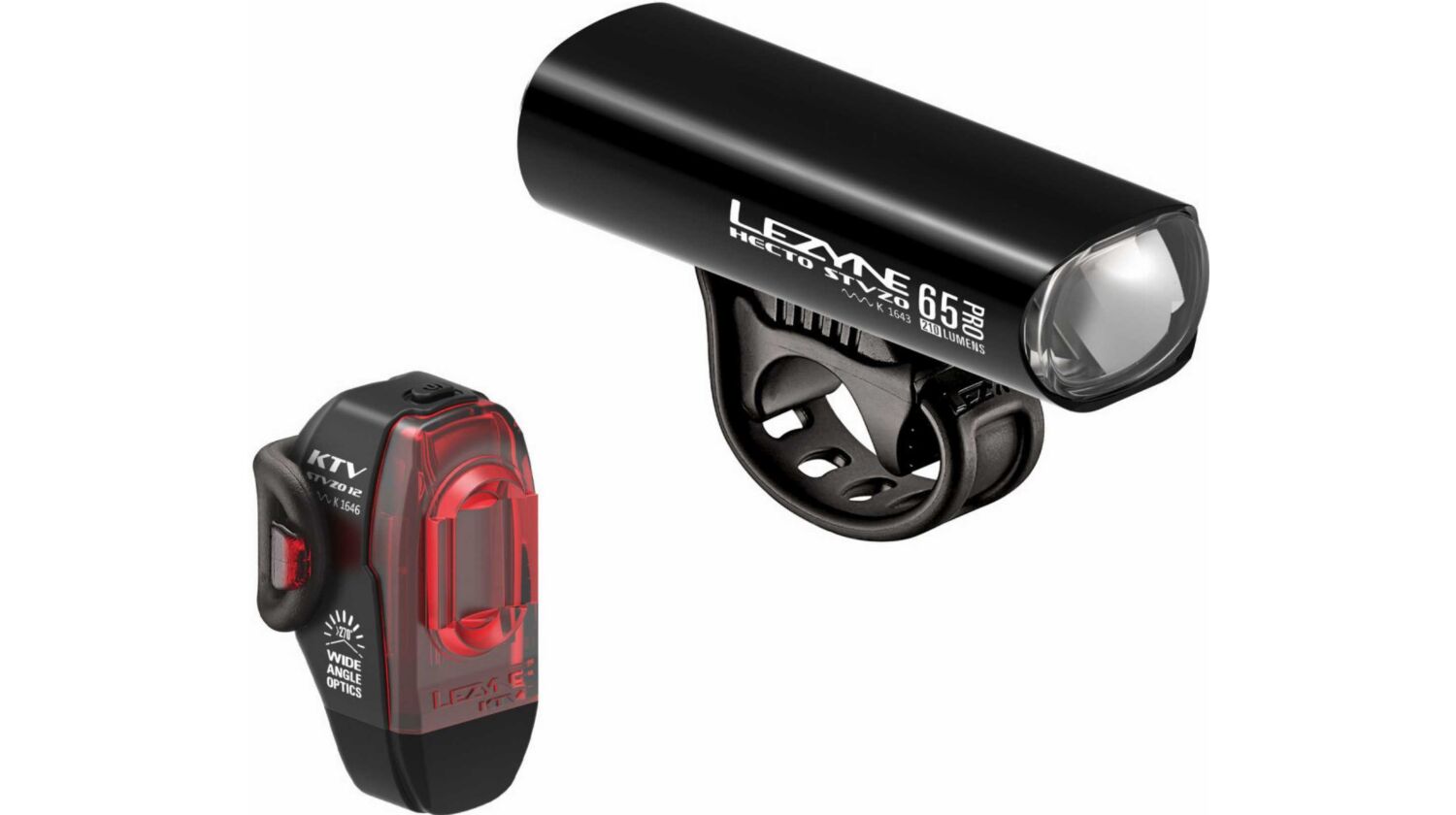 Lezyne LED Beleuchtungsset Hecto Pro 65 StVZO + KTV Drive StVZO