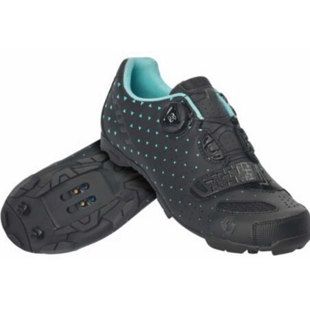Scott Mtb Comp Boa Lady Schuh matt black/turquoise blue