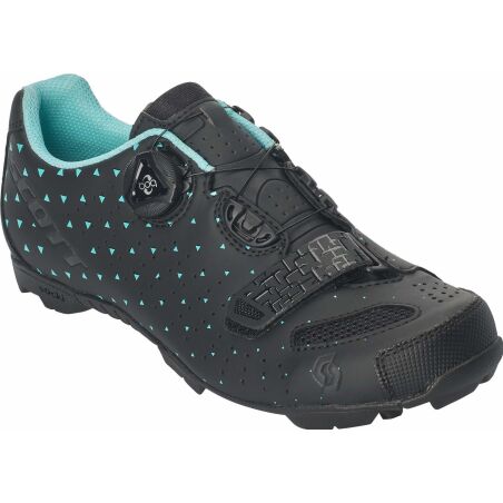 Scott Mtb Comp Boa Lady Schuh matt black/turquoise blue