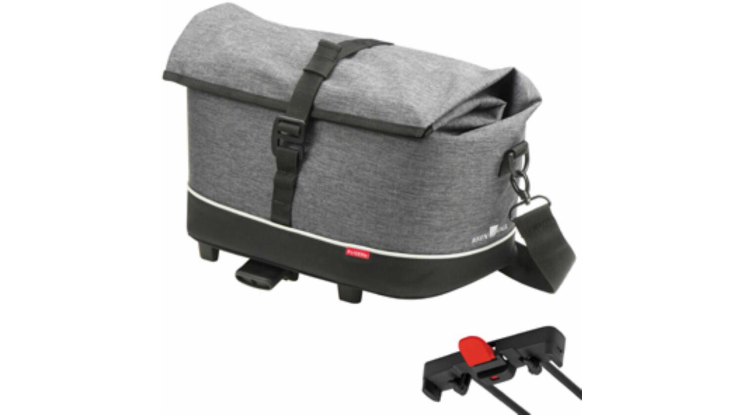 Klickfix Rackpack City Gepäckträgertasche für Racktime grau