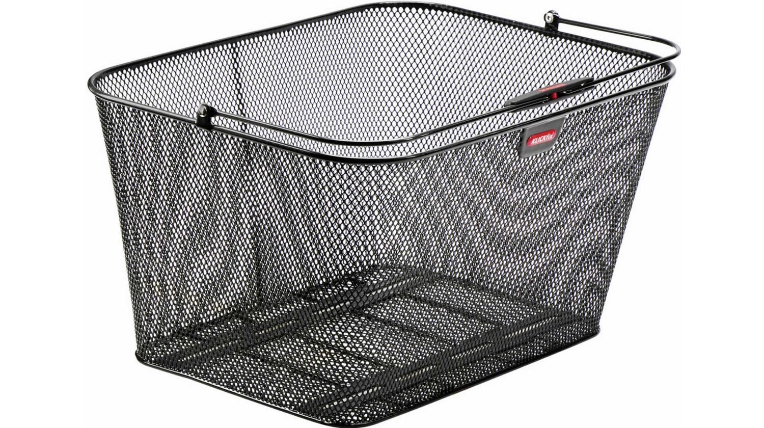 KLICKfix City Korb Cargo Korbklip 2 Gepäckträgerkorb schwarz