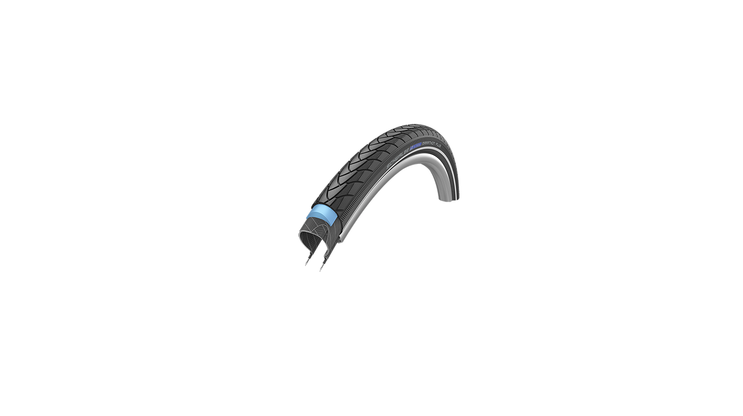 Schwalbe MARATHON PLUS Perf, SmartGuard, TwinSkin 24" Drahtreifen Black-Reflex 47-507