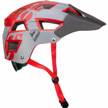 7iDP Helm M5 grau-rot