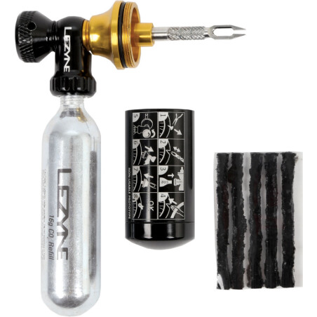 Lezyne Tubeless CO2 Blaster schwarz/gold