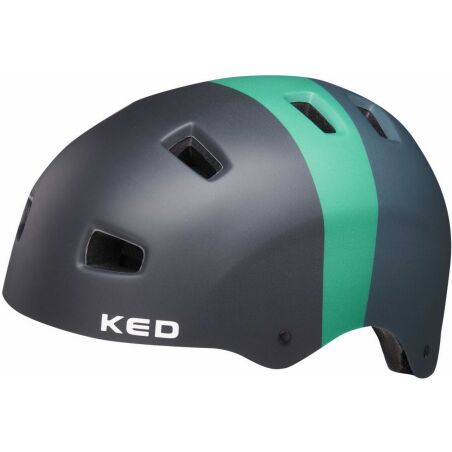 KED 5Forty Kinder-Helm black green matt