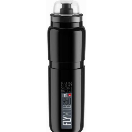 Elite Fly MTB Trinkflasche schwarz/grau