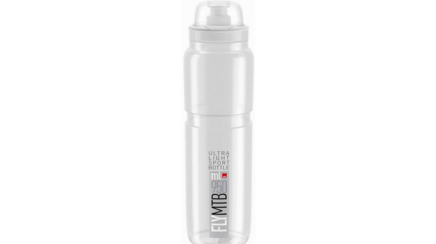 Elite Fly MTB Trinkflasche transparent/grau