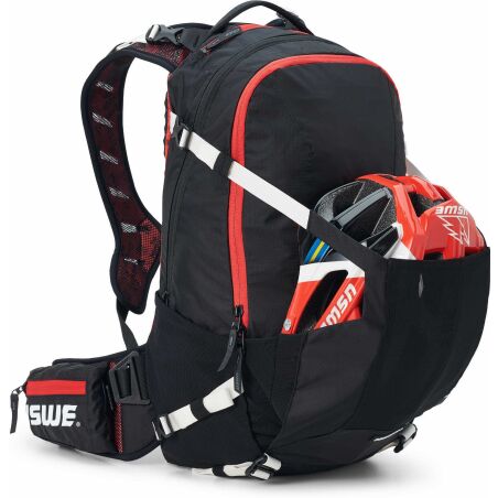 USWE Protektor-Rucksack Flow schwarz/rot 16 L