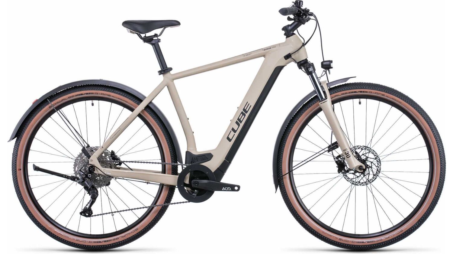 Cube Nuride Hybrid Pro Allroad 625 Wh E-Bike Diamant 28" desert´n´black