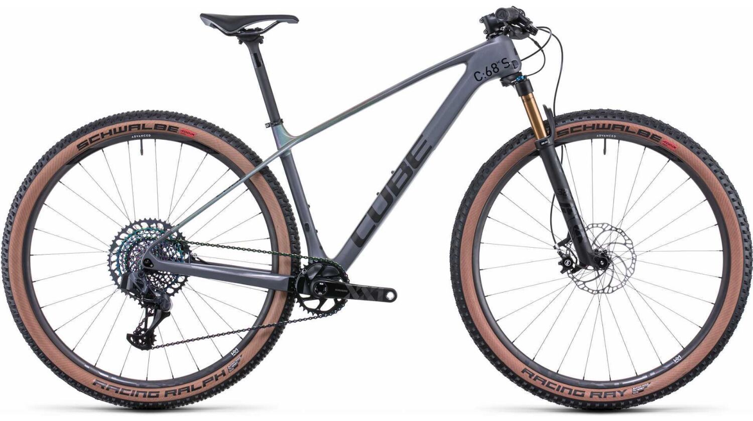 Cube Elite C:68X SLT MTB-Hardtail Diamant 29" prizmsilver´n´grey