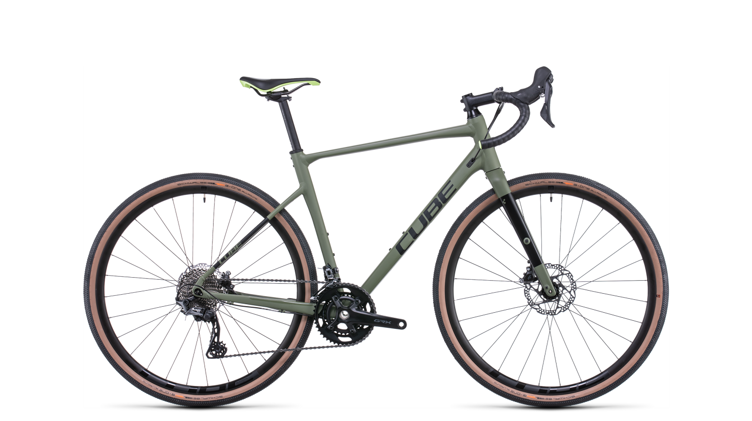 Cube Nuroad Race Gravelbike Diamant 28" olive´n´black