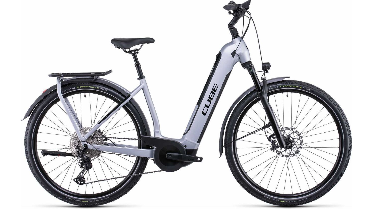 Cube Kathmandu Hybrid SL 750 Wh E-Bike Easy Entry 28" polarsilver´n´black