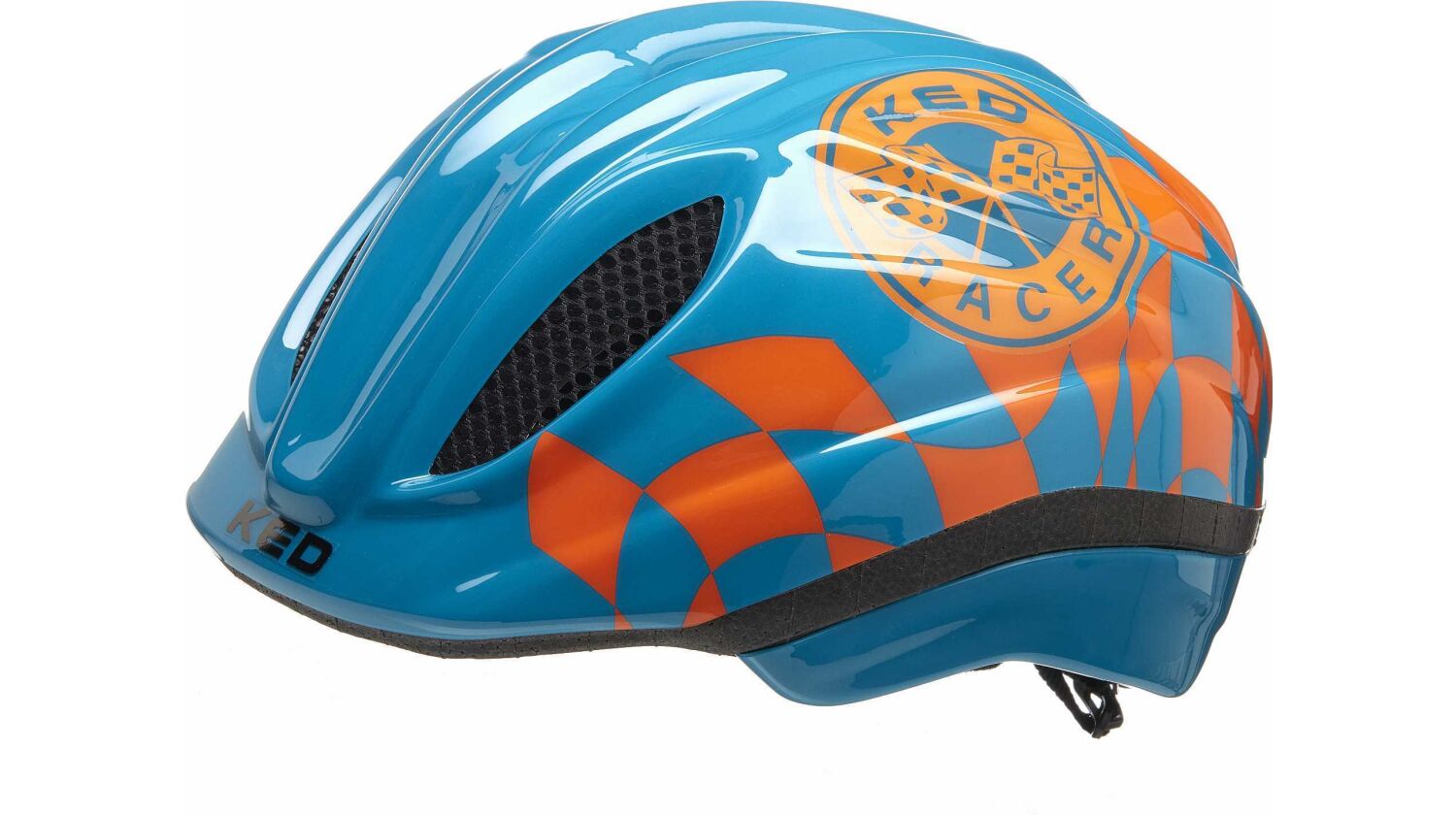 KED Meggy II Trend Kinder-Helm racer petrol orange