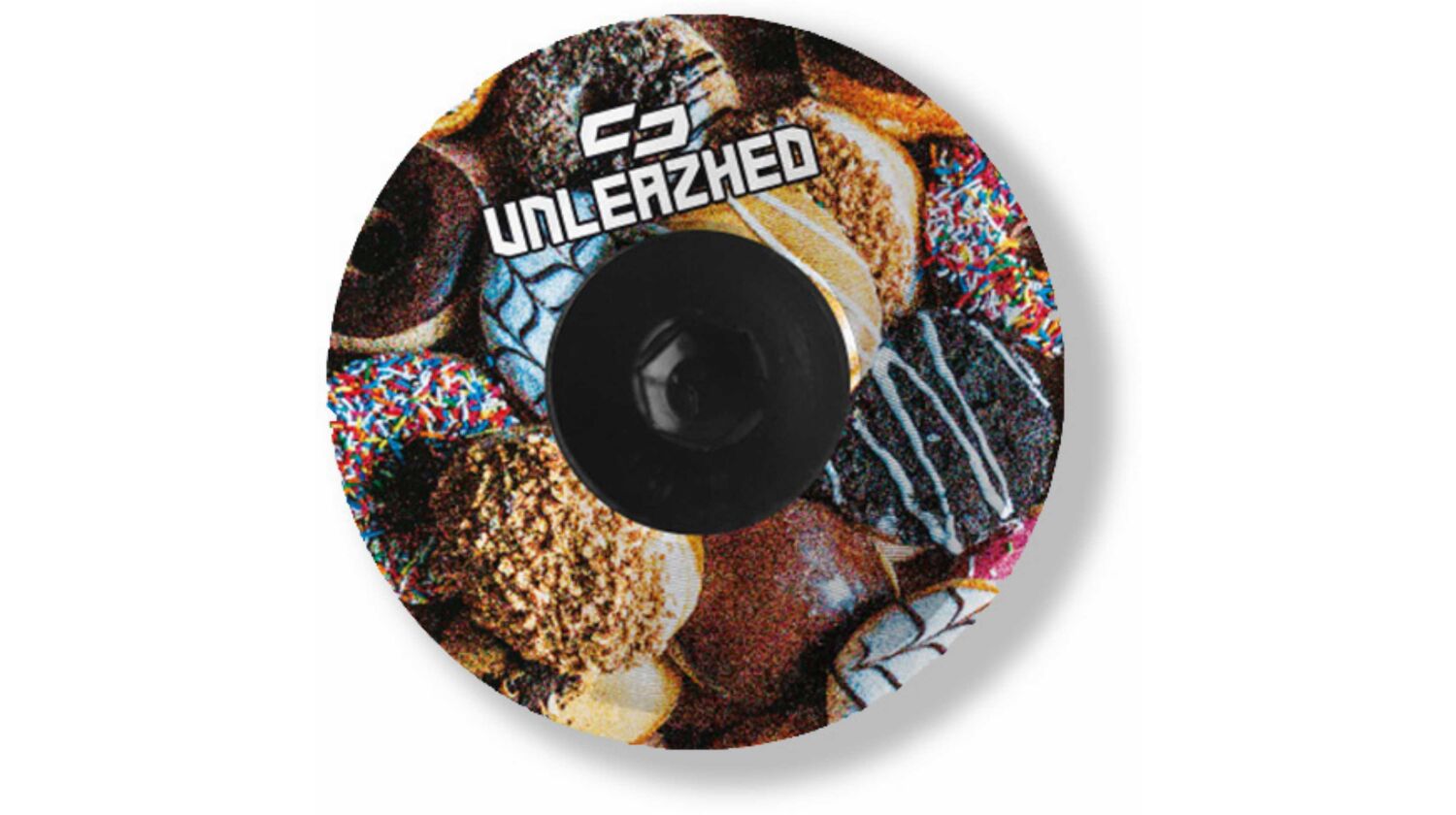 Unleazhed AL01 Top Cap Aluminium Crazy Skin 1 pcs, 1 aluminium screw M6 more donuts