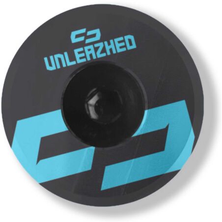Unleazhed AL01 Top Cap Aluminium Logo Skin 1 pcs, 1 aluminium screw M6 blue