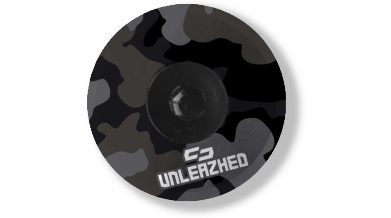 Unleazhed AL01 Top Cap Aluminium Logo Skin 1 pcs, 1 aluminium screw M6 camo