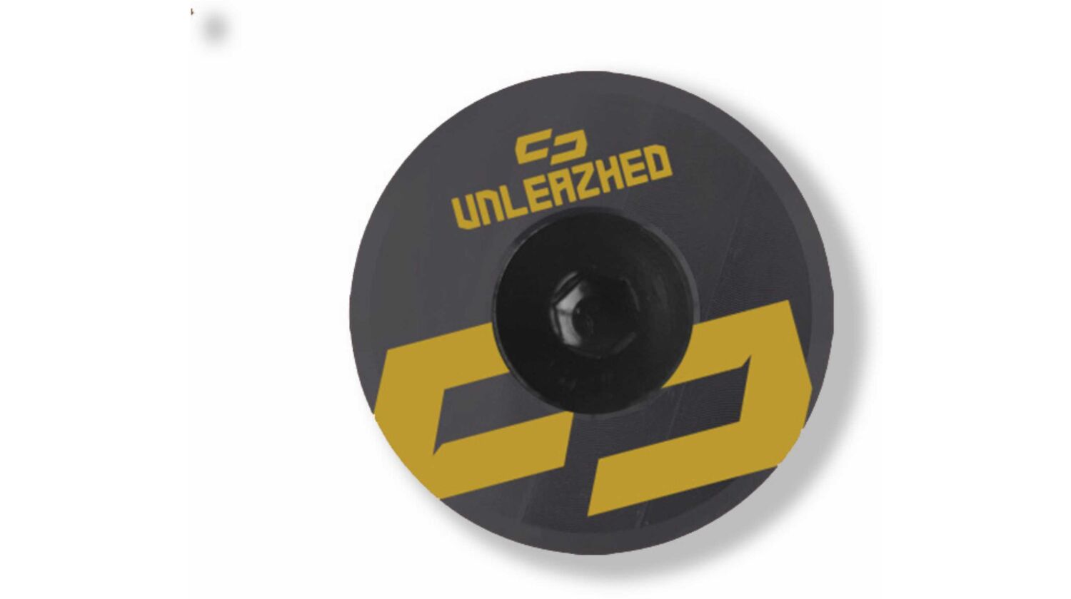 Unleazhed AL01 Top Cap Aluminium Logo Skin 1 pcs, 1 aluminium screw M6 olive