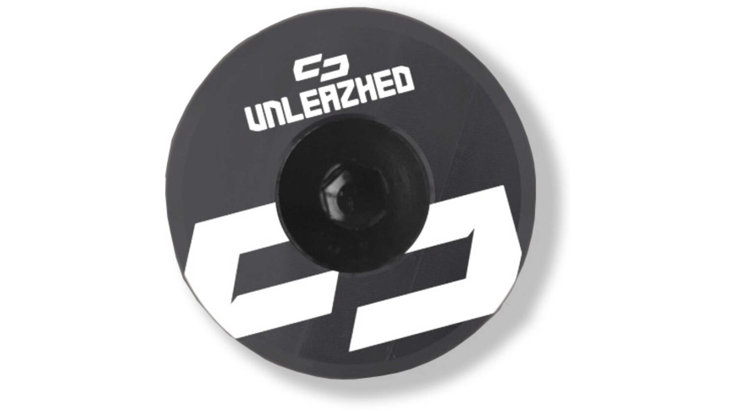 Unleazhed AL01 Top Cap Aluminium Logo Skin 1 pcs, 1 aluminium screw M6 white