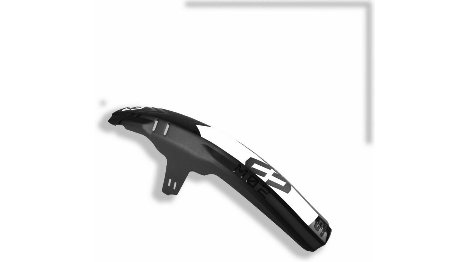 Unleazhed M02 Mudguard Big Decal Logo Skin unsplash 1 pcs 4 formcut white