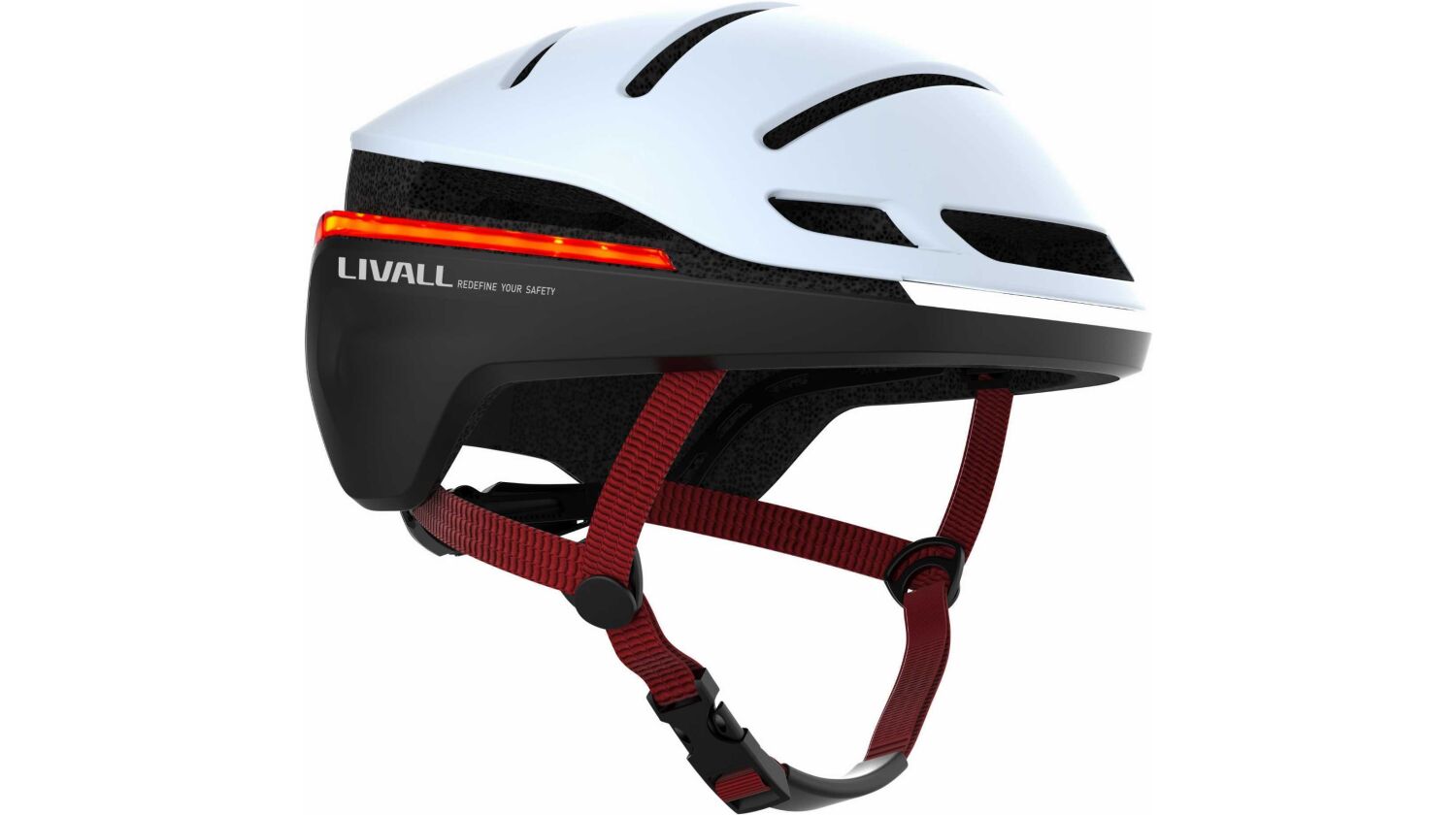 Livall EVO21 Helm + BR 80 Fernbedienung weiß