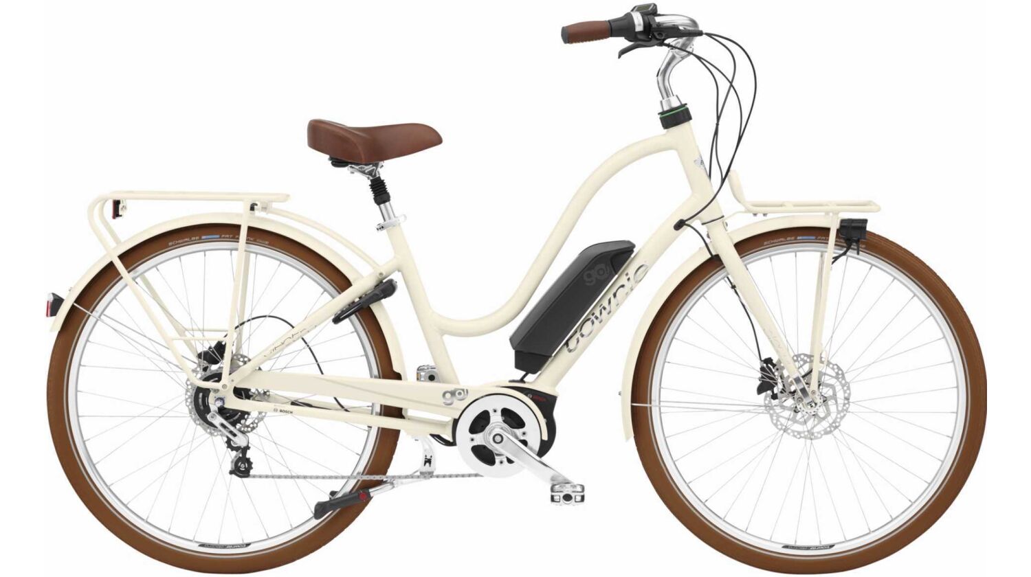 Electra Townie Commute Go! 5i EQ Step-Thru 500 Wh Retro E-Bike Wave 28" cream M
