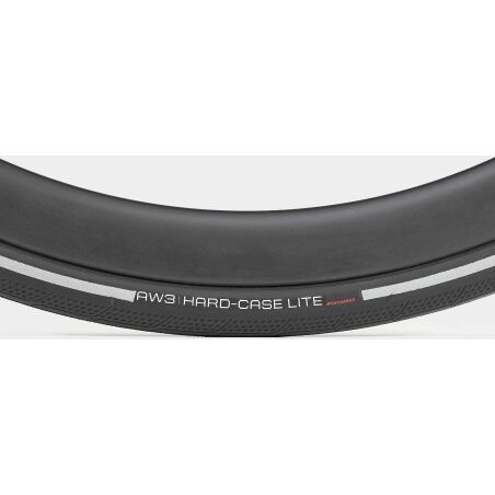 Bontrager AW3 Hard-Case Lite Faltreifen 28&quot; Clincher black/reflective