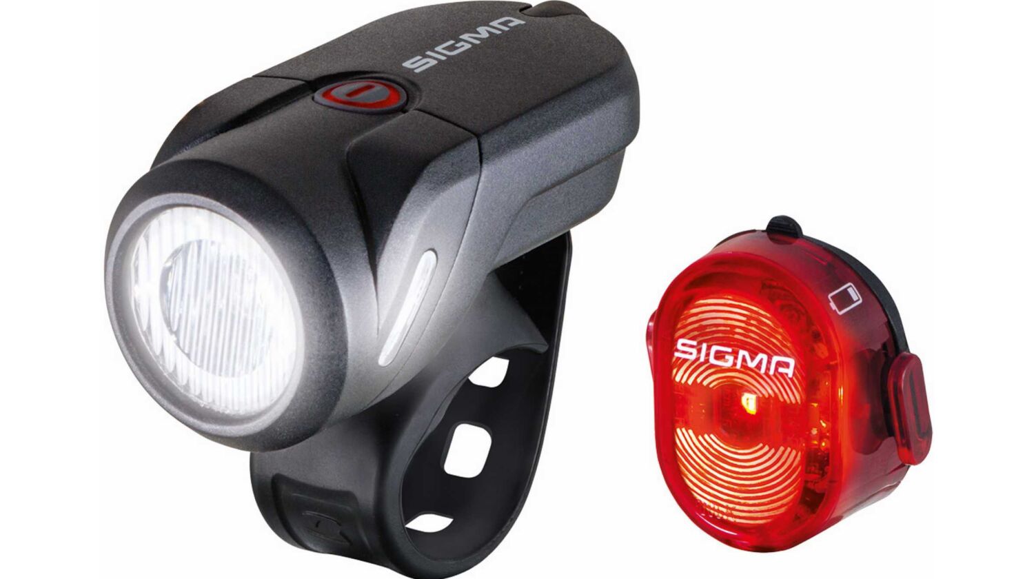 Sigma Set Aura 35 Lux USB Akku-Scheinwerfer mit K~ & Nugget II schwarz/rot