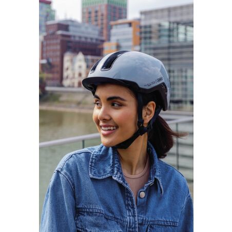 Abus Hud-Y Helm race grey