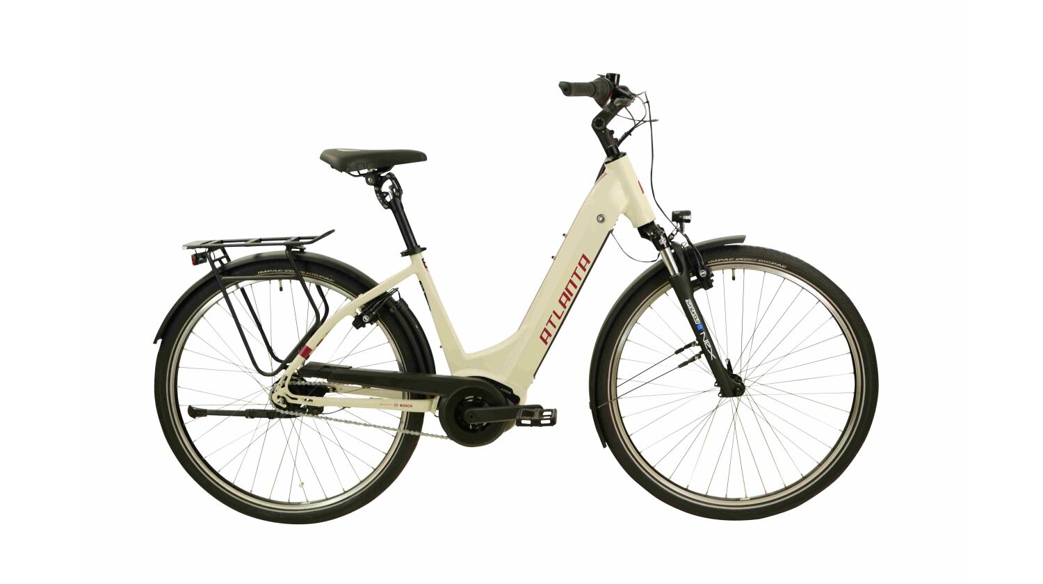 Atlanta Rückenwind IN 1.0 RT 500 Wh E-Bike Wave 28" light sand - dark red