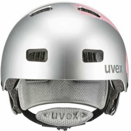 Uvex Kid 3 Kinder-Helm silver - rosé