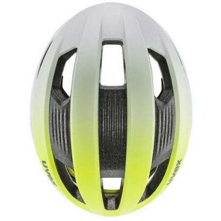 Uvex Rise CC Tocsen Rennrad-Helm neon yellow - silver matt