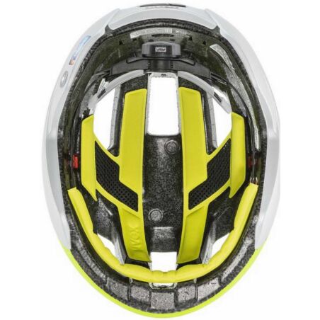 Uvex Rise CC Tocsen Rennrad-Helm neon yellow - silver matt