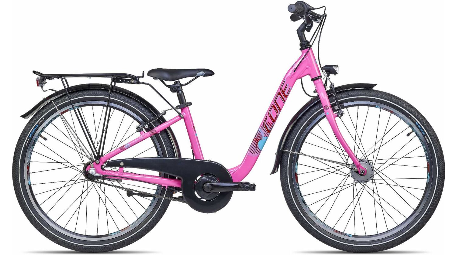Cone W 240 N3 ND Onroad Kinderrad 24" orchidee/kirschrot/türkis
