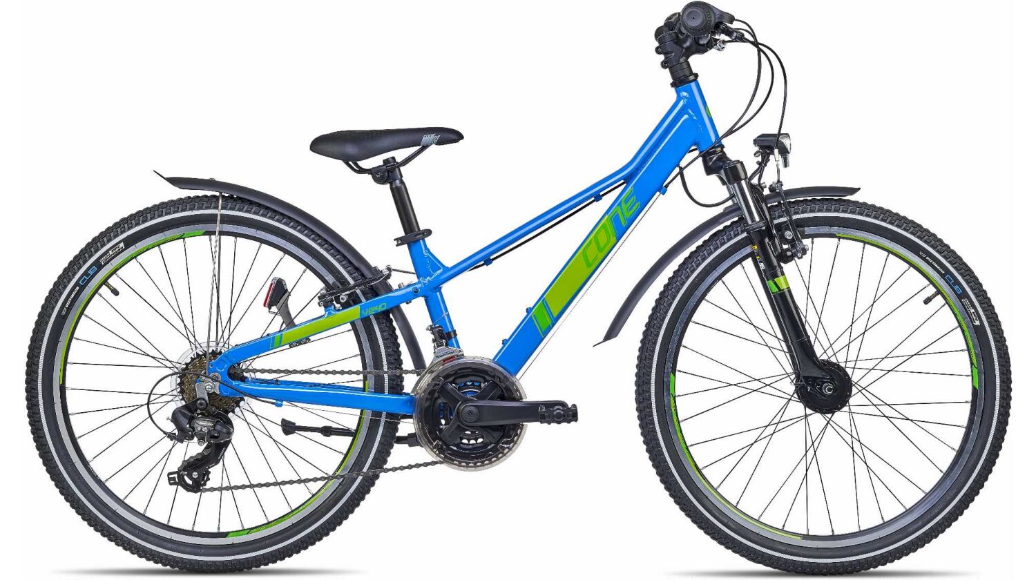 Cone Y 240 K21 ND FG Allroad Kinderrad 24" jeansblau/apfelgrün/maigrün