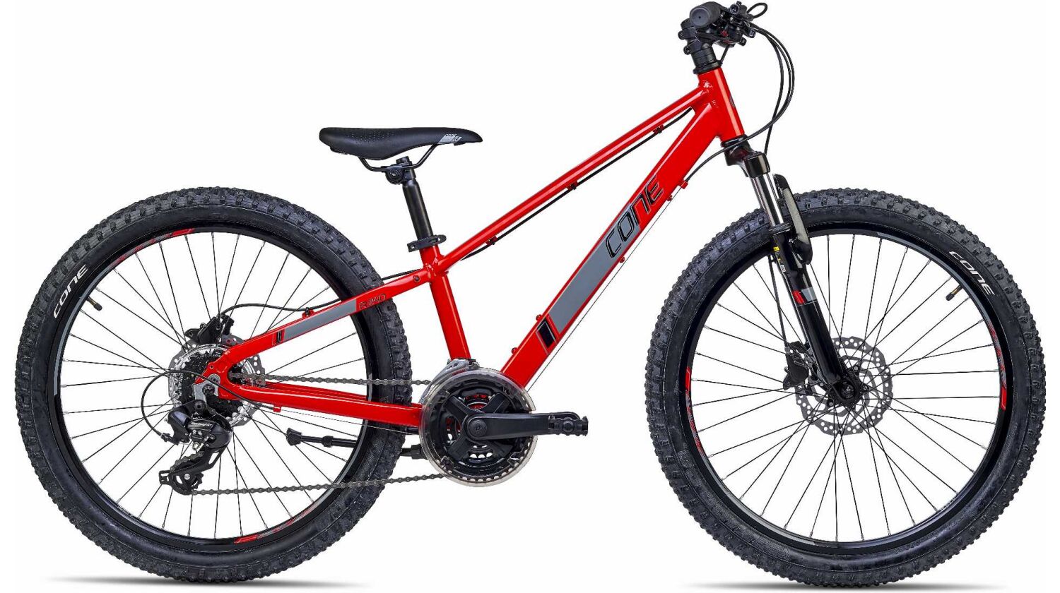 Cone R 240 K21 FG Disc Offroad Kinderrad 24" rot/dunkelgrau/schwarz