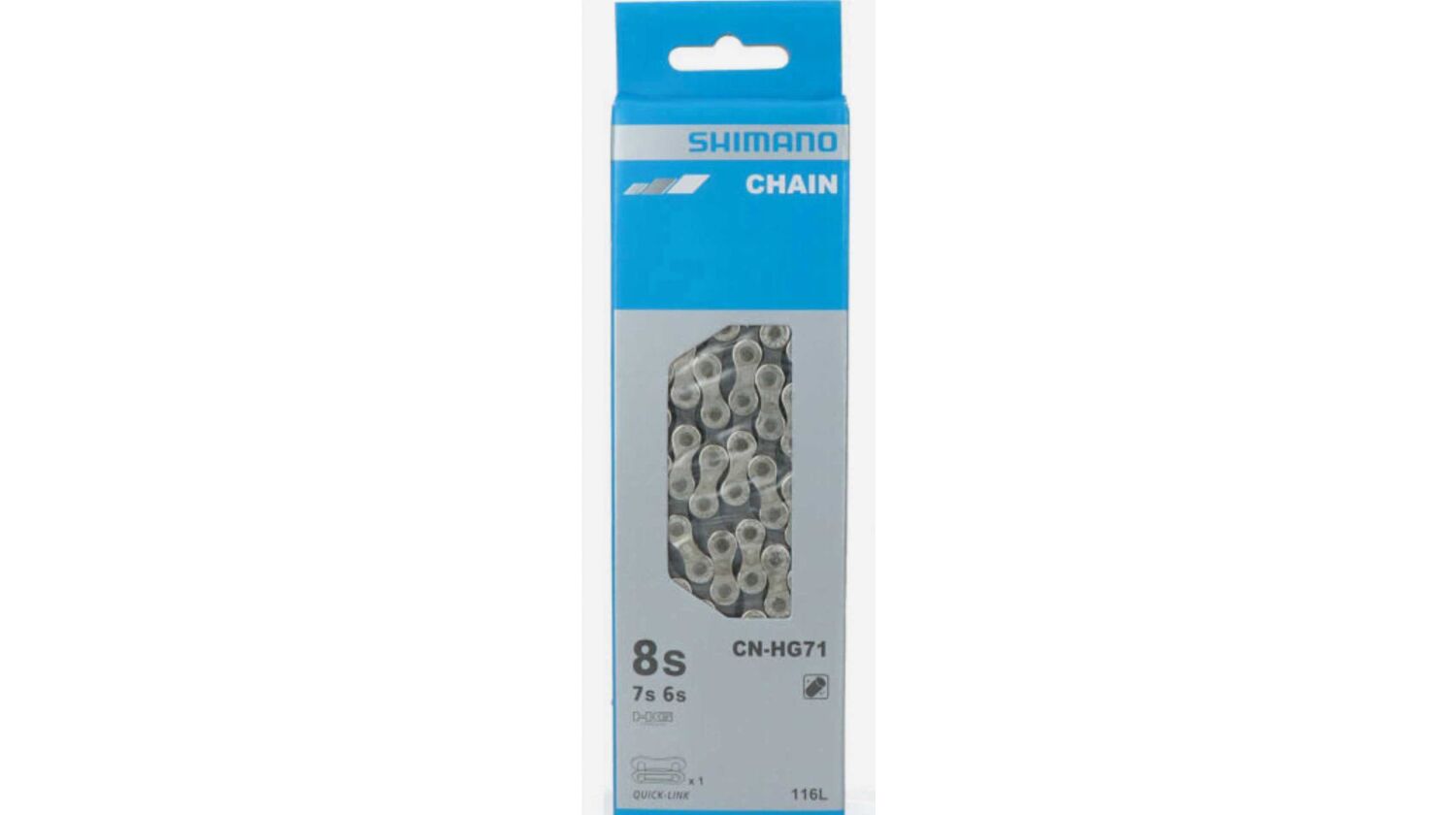 Shimano CN-HG71 Kette für 6/7/8-fach inkl. Kettenschloss 116 Glieder