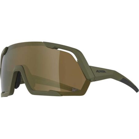 Alpina Rocket Q-Lite Sportbrille olive matt/mirror bronce