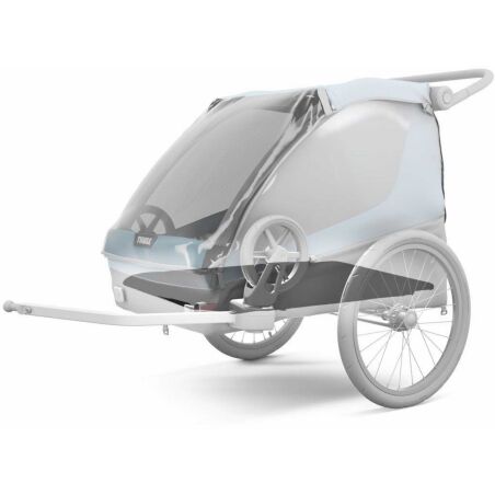 Thule Courier Fahrradanh&auml;nger inkl. Buggy-Kits bis zu zwei Kinder aegean blue