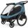 Thule Courier Fahrradanhänger inkl. Buggy-Kits bis zu zwei Kinder aegean blue