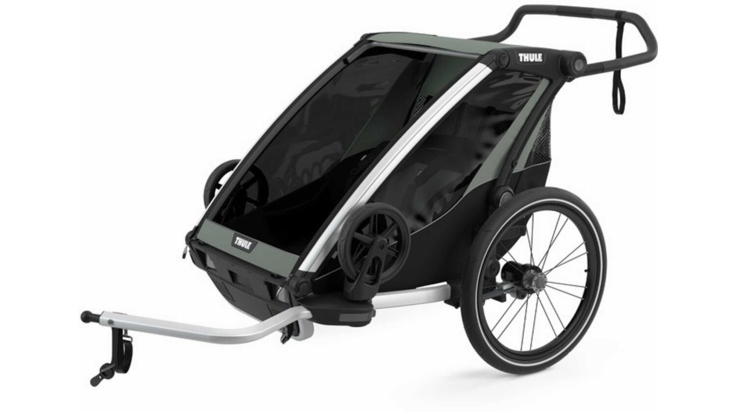 Thule Chariot Lite 2 Fahrradanhänger für zwei Kinder agave/black