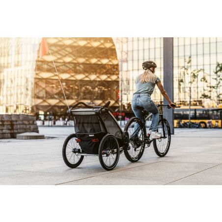 Thule Chariot Lite 2 Fahrradanh&auml;nger f&uuml;r zwei Kinder agave/black