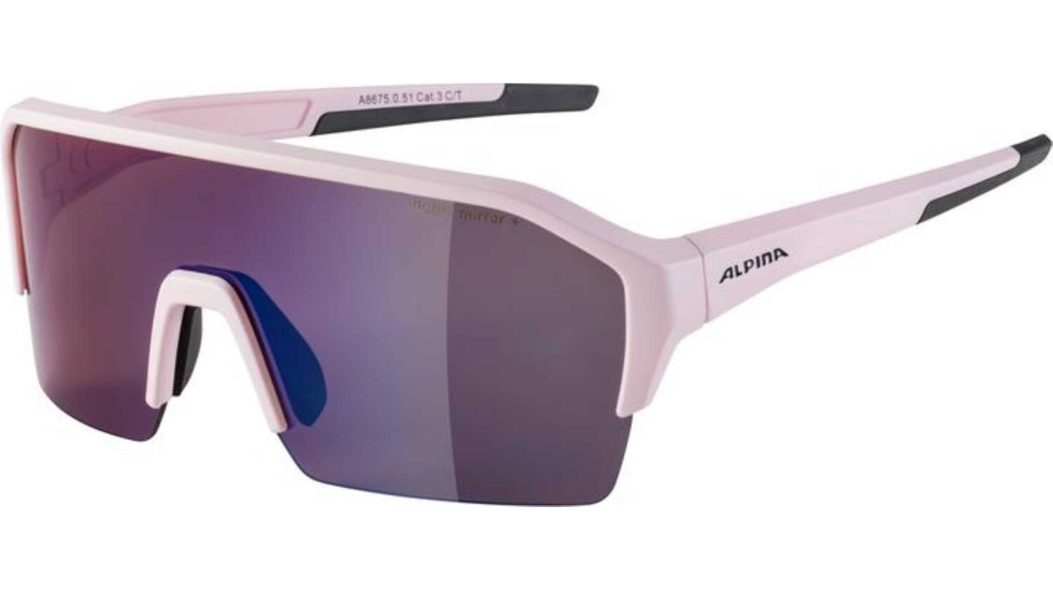 Alpina Ram HR Q-Lite Sportbrille light-rose matt/mirror blue