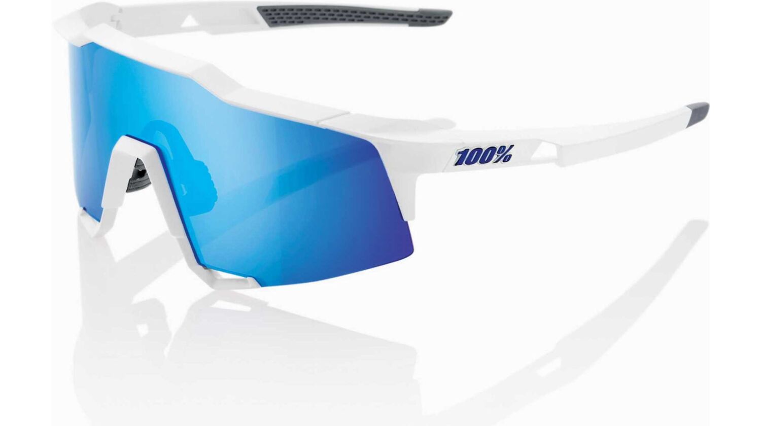 100percent Speedcraft Sportbrille HiPER Mirror Lens matte white/blue