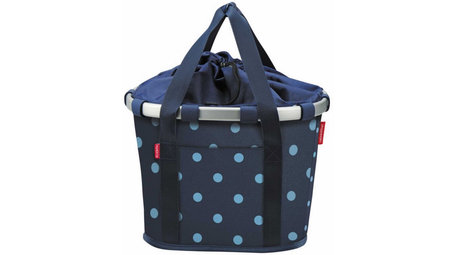 KLICKfix Bikebasket Lenkertasche mixed dots blue 15 L