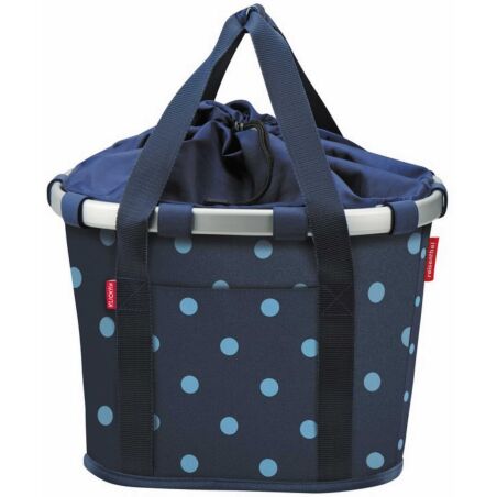 KLICKfix Bikebasket Lenkertasche mixed dots blue 15 L