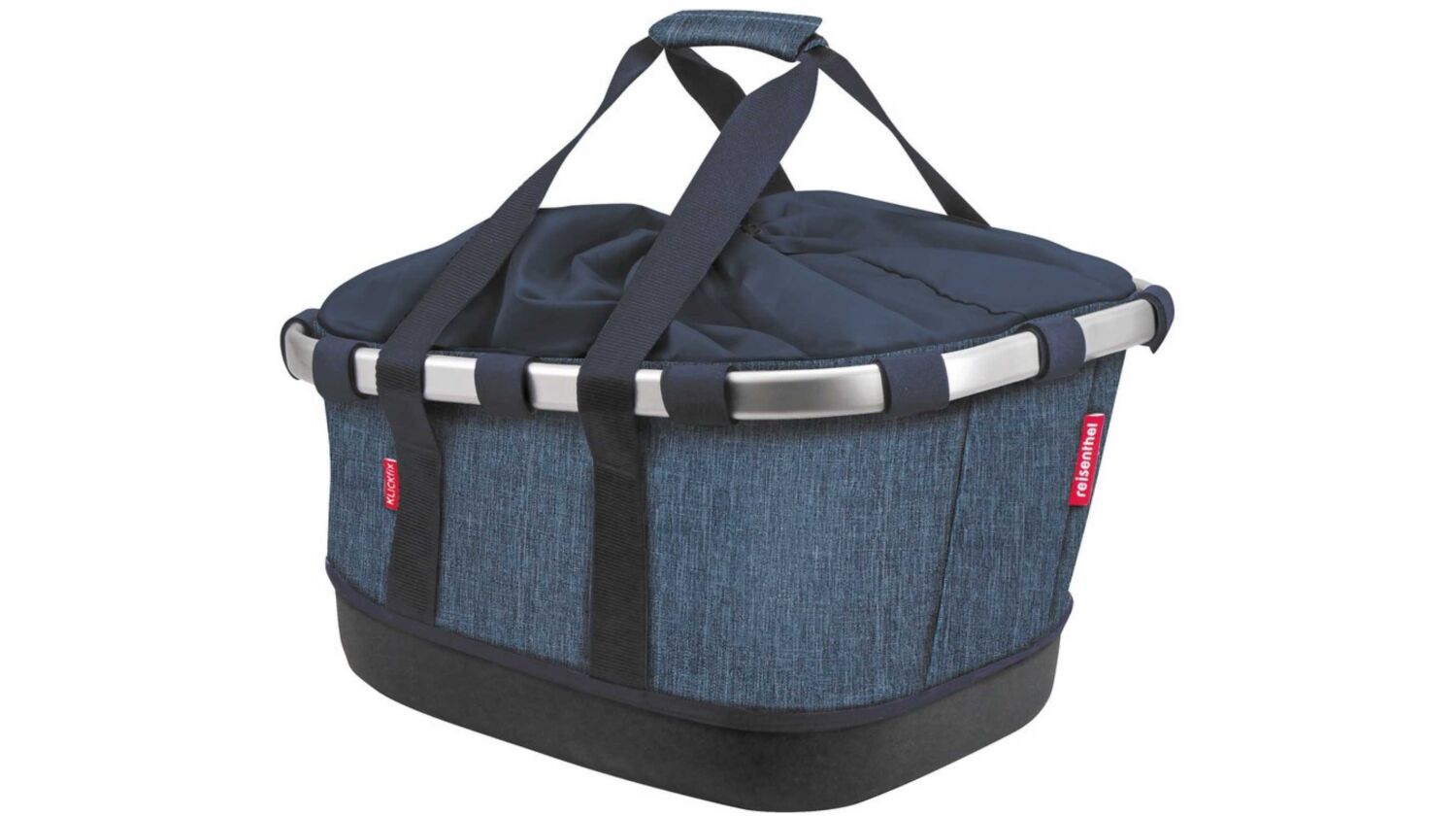 KLICKfix Bikebasket GT für Racktime Gepäckträgertasche twist blue 21 L